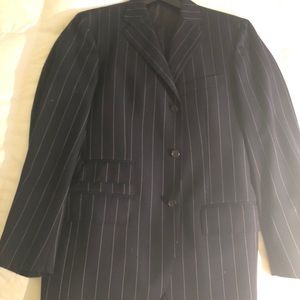 Polo cashmere pinstriped suit